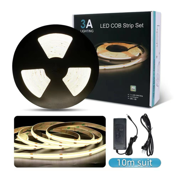 3A Lighting 9.6W COB LED Strip 10M 24V Daylight (3A-COB-24V-480D-10M) - Image 2