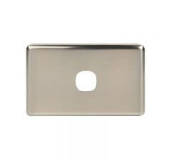 Tesla Plate Cover Metal Matt Silver