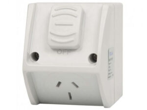 Tesla 10A Weather Proof Single Power Point (WPGPO1N)