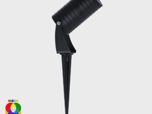 Havit Lighting Nova Aluminium Black RGBCW 7w LED Garden Spike Light (HV1462RGBCW-BLK)