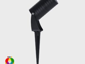 Havit Lighting Nova Aluminium Black RGBW 5w LED Garden Spike Light (HV1462RGBW-BLK)