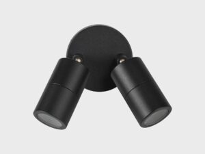 Havit Lighting Mini Tivah Aluminium Black Double Adjustable Wall Pillar Lights (HV1327MR11NW)
