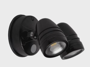 Havit Lighting Focus Polycarbonate Black Double Adjustable Spot Light With Sensor (HV3794T-BLK)