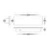 Havit Lighting Barline Shadow Aluminium White 300mm Wall Light (HV3571T-WHT) - Image 2