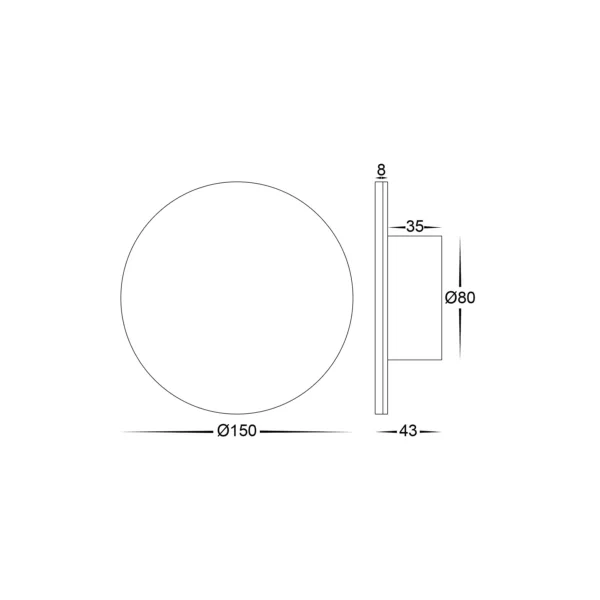 Havit Lighting Halo White TRI Colour LED Wall Light (HV3591T-WHT) - Image 3