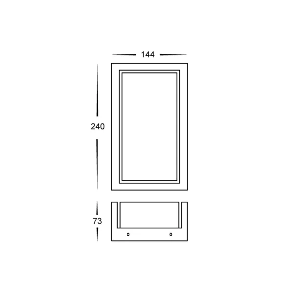 Havit Lighting Nepean Black LED Wall Light (HV3668T-BLK) - Image 2