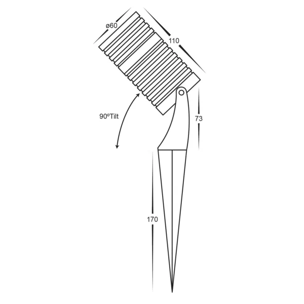 Havit Lighting Nova 316 Stainless Steel RGBCW 7w LED Garden Spike Light (HV1462RGBCW-SS316) - Image 2