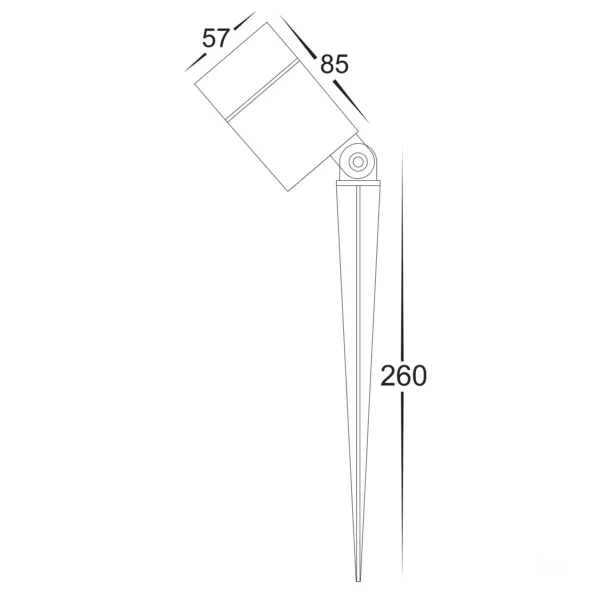 Havit Lighting Oasis Black 7w TRI Colour LED Garden Spike Light (HV1429T-7W) - Image 2