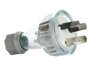 NLS Rewirable 10amp 3 Pin Male Plug Clear (30406)
