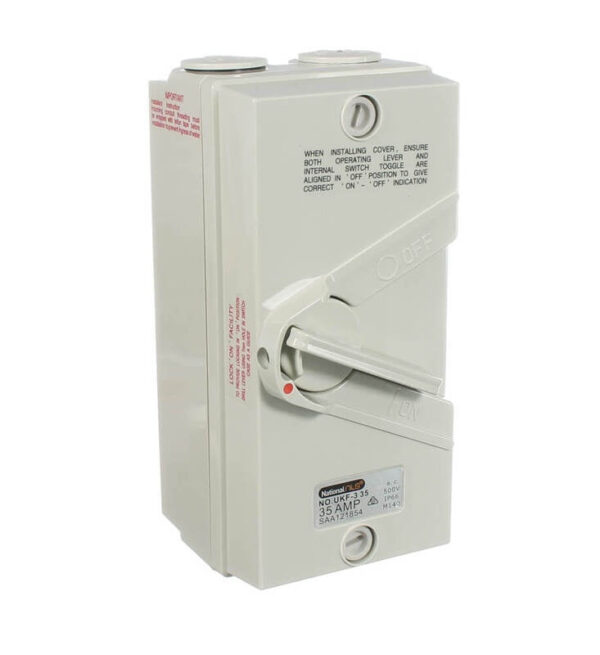 NLS IP66 Weatherpoof Three Pole Isolator