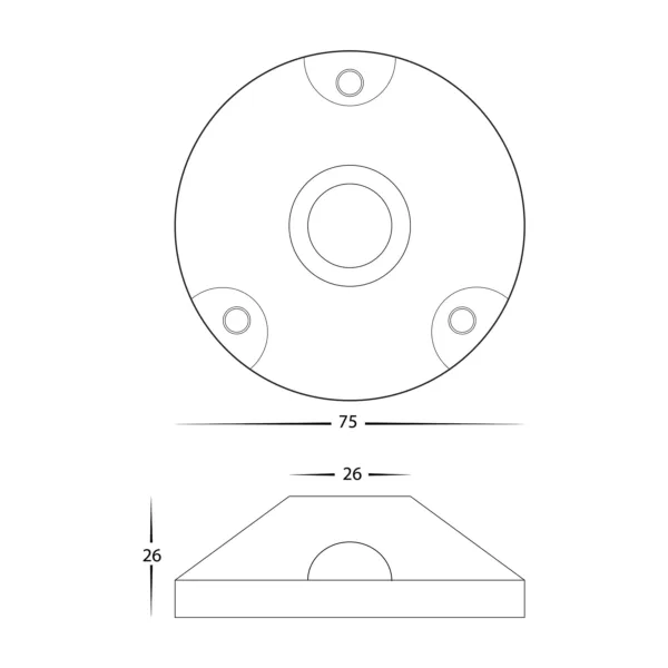 Havit Lighting Surface Mounted Base (HV145-Base) - Image 3
