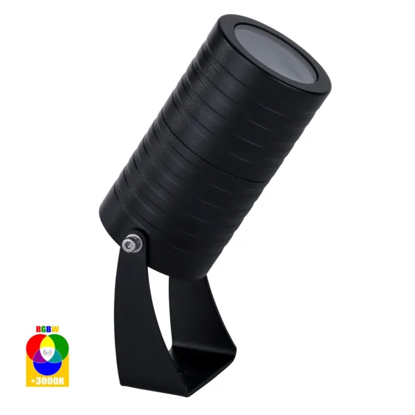 Havit Lighting Nova Aluminium Black RGBW 5w LED Garden Spike Light (HV1462RGBW-BLK) - Image 3