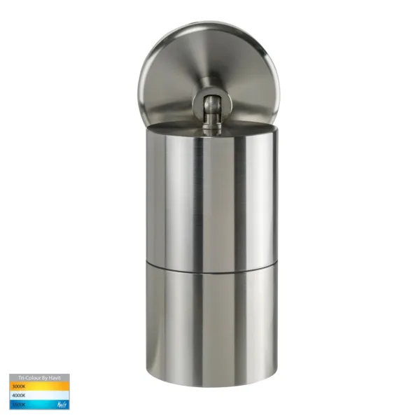 Havit Lighting Tivah 316 Stainless Steel TRI Colour Single Adjustable Wall Pillar Lights (HV1205T-HV1207T) - Image 2