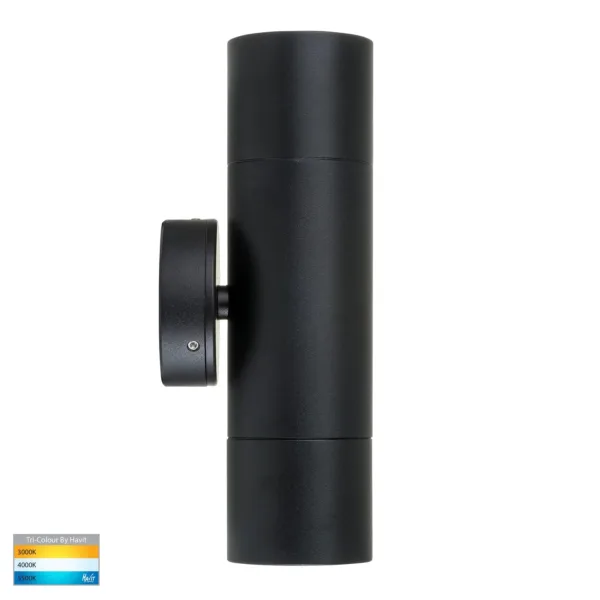 Havit Lighting Tivah Black TRI Colour Up & Down Wall Pillar Lights (HV1025T-HV1027T) - Image 4