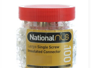 NLS Large Single Screw Insulated Connector 3 x 6mm 100 pcs (30374)