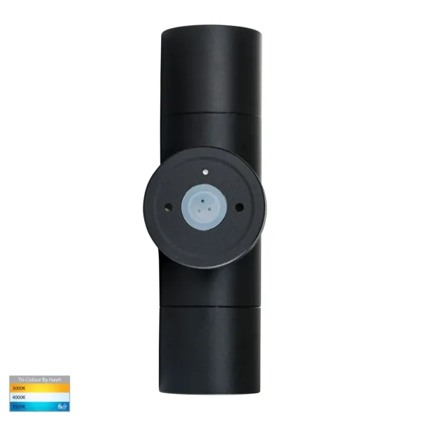 Havit Lighting Tivah Black TRI Colour Up & Down Wall Pillar Lights (HV1025T-HV1027T) - Image 6