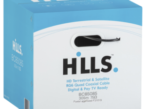 Hills BC85085 RG6 FTA/SAT Quad Shield 305m Box