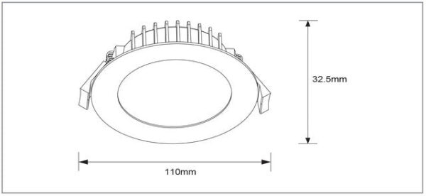Tradelike Blaze 13W Tri-Colour Flush Downlight (TLBL34510WD) - Image 3