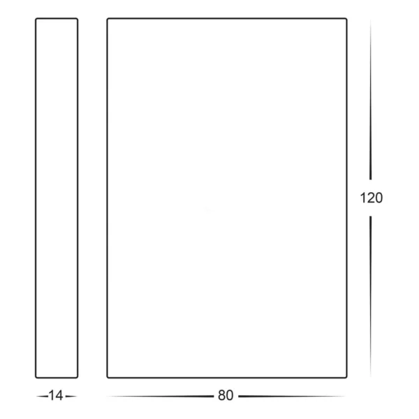 Havit Lighting Stylez White Up & Down LED Wall Light Tricolour Dimmable - Image 2