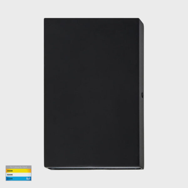Havit Lighting Stylez Black Up & Down LED Wall Light Tricolour Dimmable