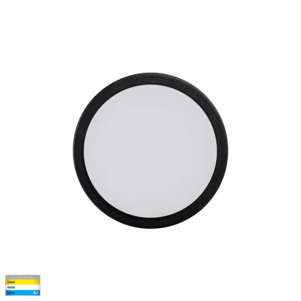Havit Lighting Liptor Black 10w Ceiling Mounted LED Oyster (HV36051T-BLK) - Image 3