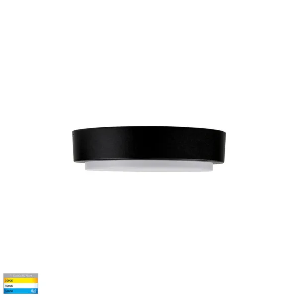 Havit Lighting Liptor Black 10w Ceiling Mounted LED Oyster (HV36051T-BLK) - Image 5