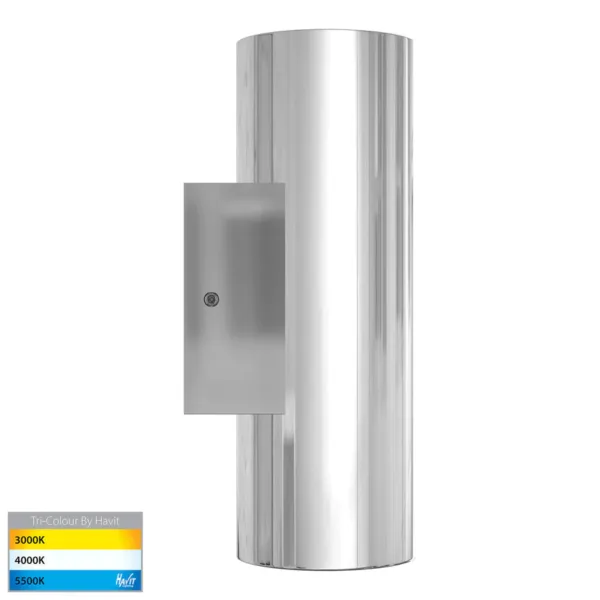 Havit Lighting Aries Polished 316 Stainless Steel Up & Down LED Wall Light - Image 3