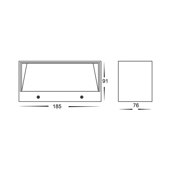 Havit Lighting Nikki White Up & Down LED Wall Light - Image 2