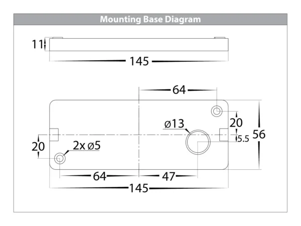 Havit Lighting Essil Black Fixed Down LED Wall Light (HV3647T-BLK) - Image 4
