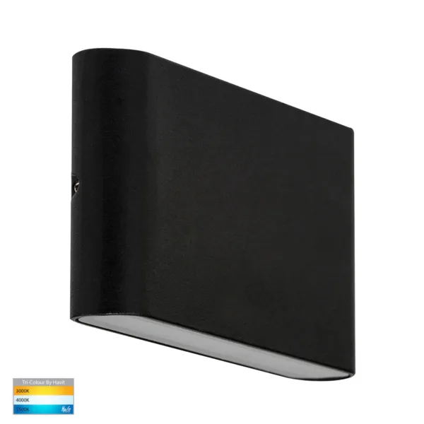 Havit Lighting Lisse Black Up & Down TRI Colour LED Wall Light - Image 3