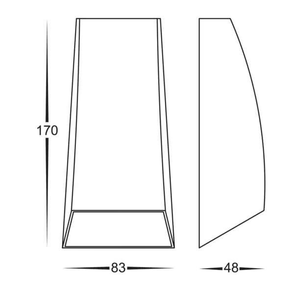 Havit Lighting Cono Black Up & Down LED Wall Light - Image 2