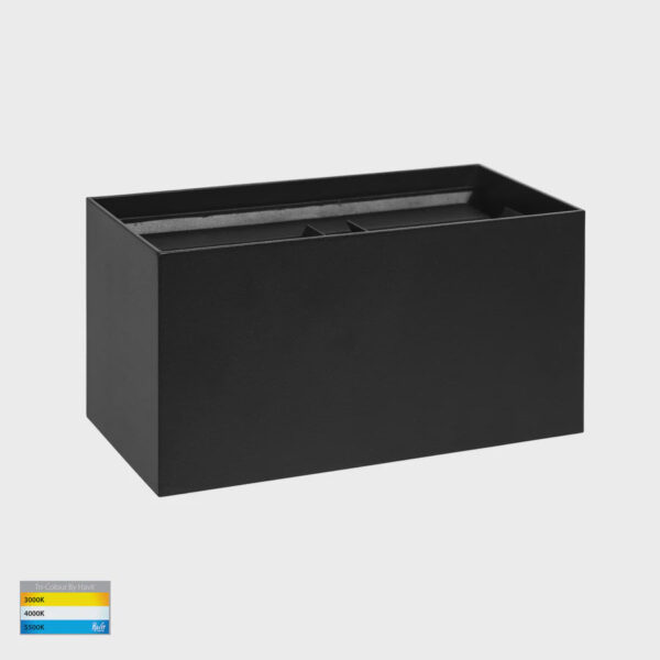 Havit Lighting Versa Black Square Up & Down Wall Light