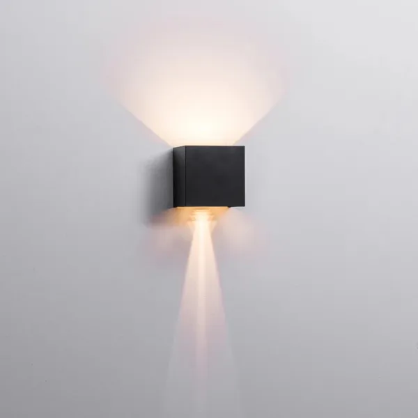 Havit Lighting Versa Black Square Up & Down Wall Light 2 - Image 3
