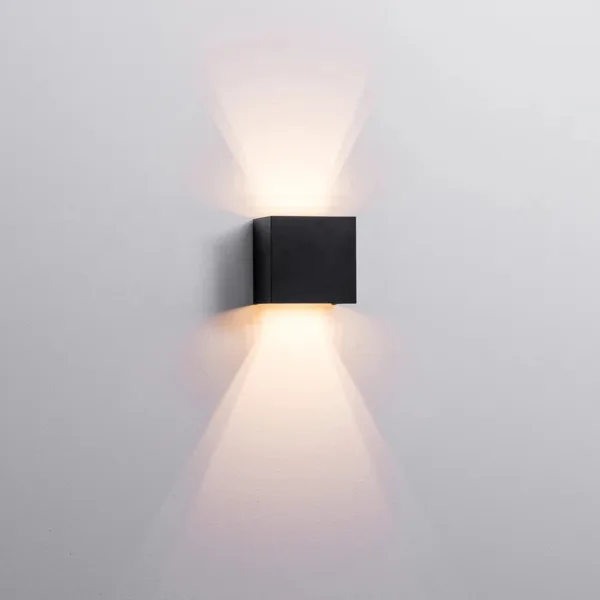 Havit Lighting Versa Black Square Up & Down Wall Light 2 - Image 4