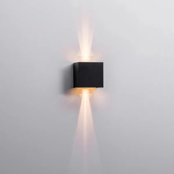 Havit Lighting Versa Black Square Up & Down Wall Light 2 - Image 5