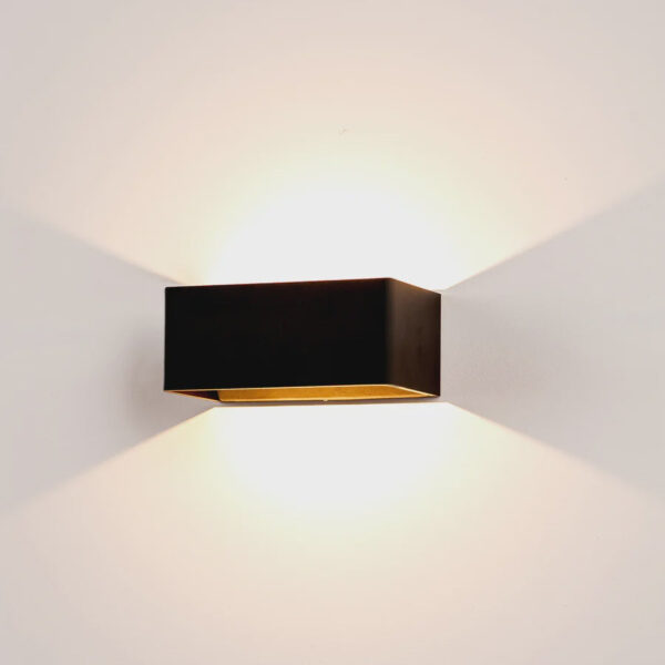 Havit Lighting Mia Black TRI Colour Up & Down LED Wall Light