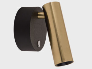 Havit Lighting Lesen Black Brass Single Adjustable Wall Light (HV3689T-BLKBR)