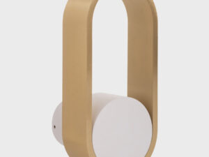 Havit Lighting Ovale White + Brass Wall Light (HV8080T-WHTBR)