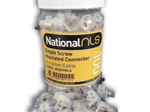NLS Single Screw Insulated Connector 2 X 6MM 100 pcs (30007)