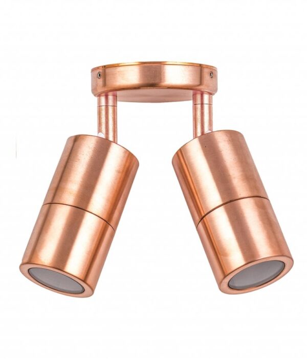 CLA GU10 Exterior Wall Pillar Lights (Copper) IP65 - Image 4