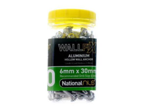 NLS Aluminium  Hollow Wall Anchor 6mm x 30mm
