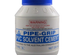 Pipe-Grip Solvent Cement Type N 250ml Clear, PVC