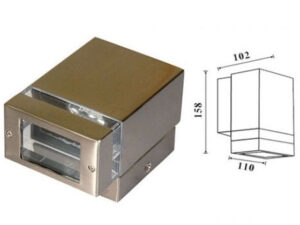 3A Lighting Square Down With Clear PC Diffuser (257-1)