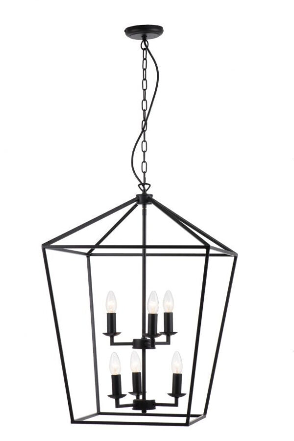 Mercator York 6Lt Lantern-Style Pendant