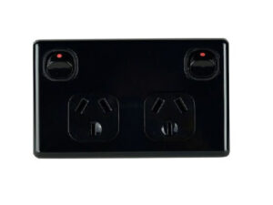Tesla Black Standard Series Switch and Socket