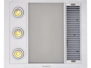 Linear Mini 3-in-1 Bathroom Heater with 3 Heat Lamps, Exhaust Fan and LED Light (MBHM1000W)