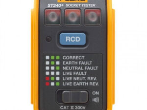 Fluke Socket Tester Audible/Visual RCD Check, CATIII 300V (ST240+)
