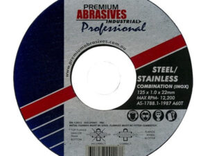 Premium Abrasives Cutting Wheel Ultra Thin 125mm x 1mm x 22mm Bore