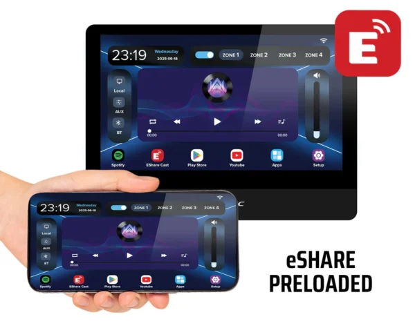 10" Touchscreen Wall Amplifier
